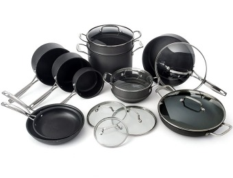 $430 off Cuisinart Classic 17-Pc Hard Anodized Nonstick Cookware