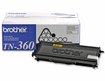 25% off Brother TN-360 Black Toner Cartridge, High Yield 2/Pack