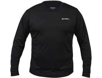 77% off Remington Solid Long Sleeve Wicking Black T-Shirt