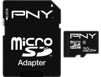 49% off PNY 32GB microSDHC Class 10 Memory Card