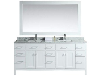 58% off Design Element London 78" Double Vanity with Marble Top