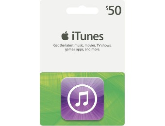 15% off Apple iTunes / AppStore $50 Gift Card