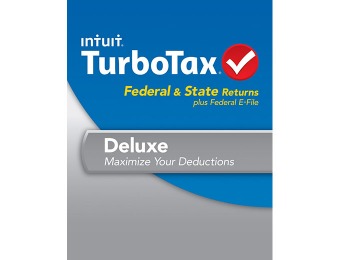 25% off TurboTax Deluxe Federal & State Returns + Federal E-File 2013
