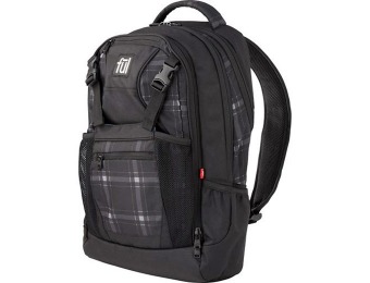 50% off ful Backpack Laptop Case - Gray Plaid