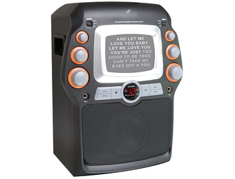 50% Off GPX CD+G Karaoke System w/ 5" Black & White Monitor