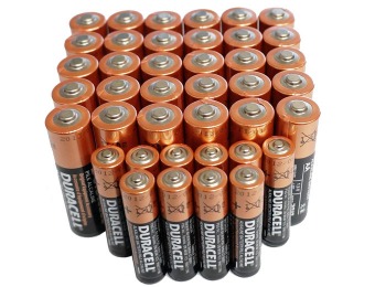 58% off 30 AA + 10 AAA Duracell Alkaline Batteries