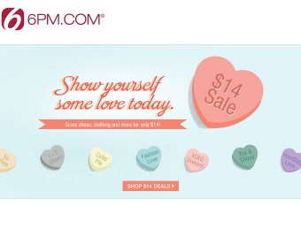 6PM.com Valentine's Day Sale - 4,000+ Items only $14 Each