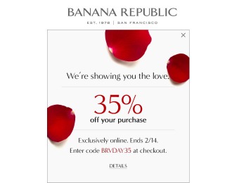 Extra 35% off at Banana Republic