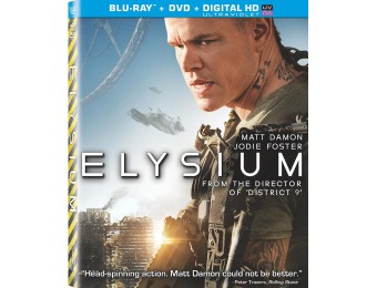 61% off Elysium (Blu-ray / DVD + UltraViolet Digital Copy)