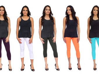 75% off 3/4-Length Spring Leggings, Multiple Colors Available