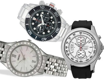 Up to 75% off Seiko Watches at 1Sale.com, 19 Styles