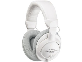 67% off Audio-Technica ATH-M45 Studio Monitor Headphones, White