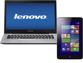 38% OFF Lenovo IdeaPad U430 Touch Laptop & IdeaTab Miix Tablet