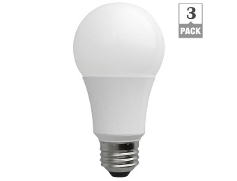 33% off TCP 60W Equivalent 2700K A19 LED Light Bulb (3-Pack)