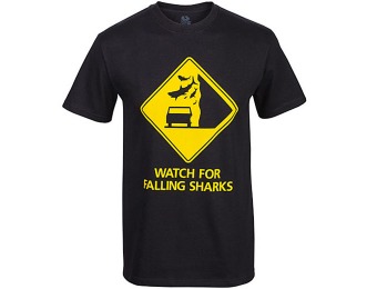 75% off Shark Falling Men's T-Shirt