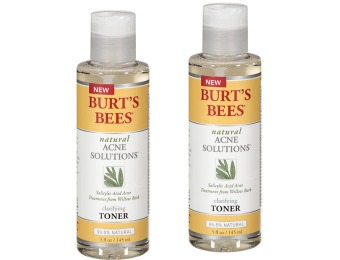 44% off Burt's Bees Natural Acne Solutions Clarifying Toner, 2-Pack