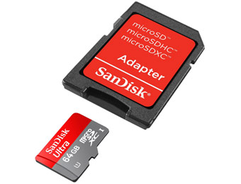44% Off SanDisk Ultra 64GB MicroSDXC Class 10 Memory Card