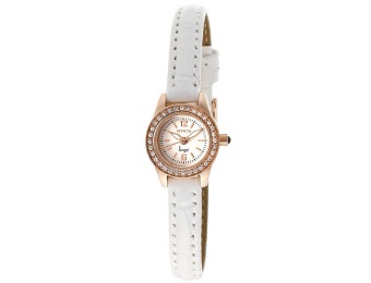 91% off Invicta 14691 Angel Crystal Accented Leather Women's Watch
