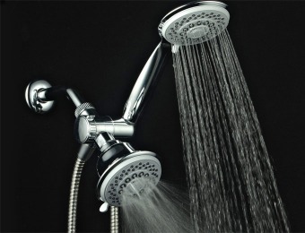 62% off DreamSpa 3-Way Spiral Shower Combo with 30 Settings