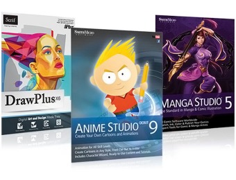 $232 off Anime Studio Debut, Manga Studio & DrawPlus PC/Mac
