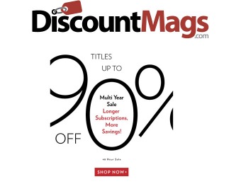DiscoutnMags Multi-Year Sale - 60 Titles on Sale - Up to 90% off