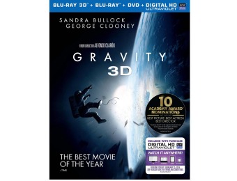 38% off Gravity (Blu-ray + DVD + UltraViolet Combo Pack)