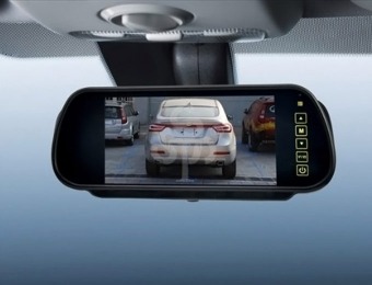 77% off 7" Widescreen Car Rearview Monitor Mirror