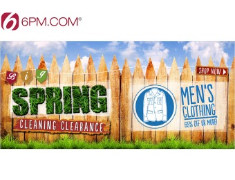 6PM.com Spring Clearance Sale - Up to 82% off Men's Clothing