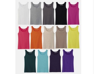 42% off 12-Pack Women's Ribbed Tank Tops - Assorted Colors