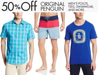 50% off Original Penguin Menswear - Shirts, Pants, Shorts, Socks...