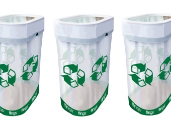 77% off 3-Pack of Pop-Up Recycle Bins