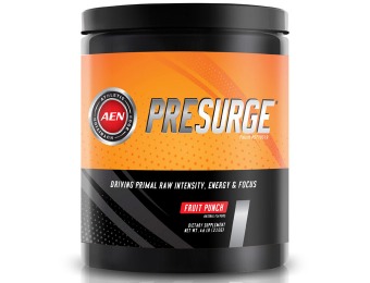 64% off AEN PreSurge Pre-Workout Supplement, 3 Flavors