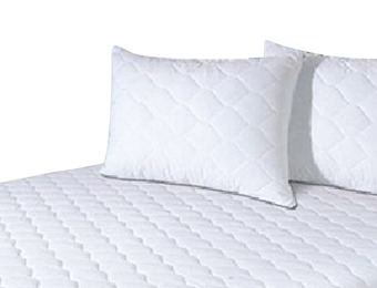 67% off Hypoallergenic Mattress Pad w/ Quilted Pillow Protectors