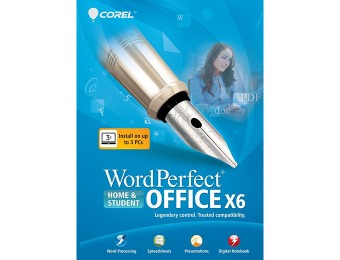 $60 off Corel WordPerfect Office X6 Home & Student