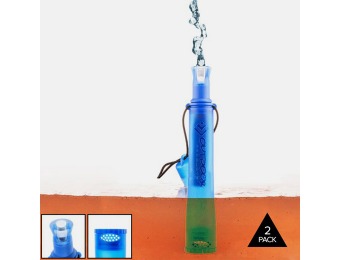 70% off 2-Pk Outdoor Products Survival Filtration Straw