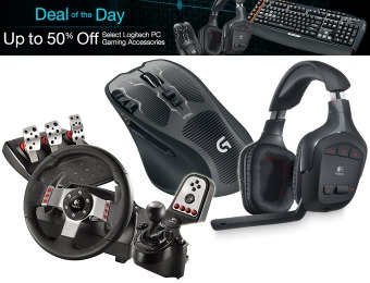 50% off Select Logitech PC Gaming Accessories