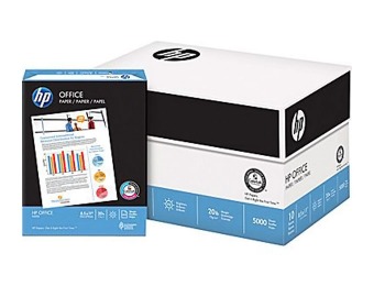 84% off HP Office Paper, 8 1/2" x 11", Case, 5000 Sheets