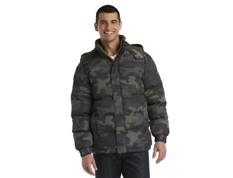 75% off NordicTrack Men's Quilted Hooded Jacket - Camouflage