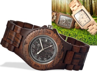 $105 off Earth Wooden Watches, 12 Styles