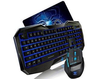 $147 off AULA Gaming Keyboard + 2000 DPI Mouse + Mouse Pad