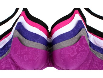 54% off Six-Pack of Floral Print Bras