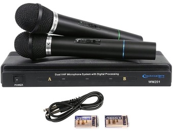 70% off Technical Pro Dual Band Wireless Microphone System