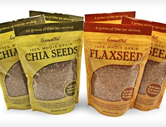 63% off 6-Pack of Gourmet Nut Chia and Flax Seeds