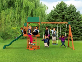 34% off Sportspower Timber Play II Swing Set with Balcony