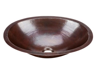44% off Ecosinks BOU-1713BC Oval Copper Undermount Sink