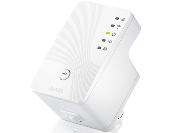 68% off ZyXEL WRE2205 Wireless N 300 Mbps Wi-Fi Range Extender