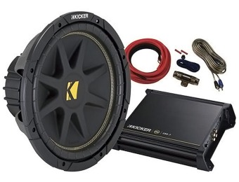 $150 off Kicker 12" Subwoofer with 250W Class AB Multichannel Amp