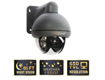 55% off Q-See QD6531Z-K 650 TVL PTZ Surveillance Camera