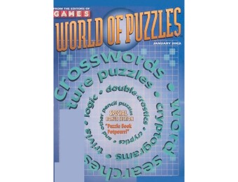 63% off Games World of Puzzles Magazine Subscription