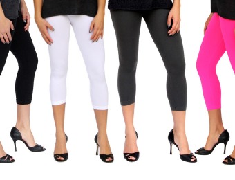 75% off 3/4-Length Spring Leggings, Multiple Colors Available